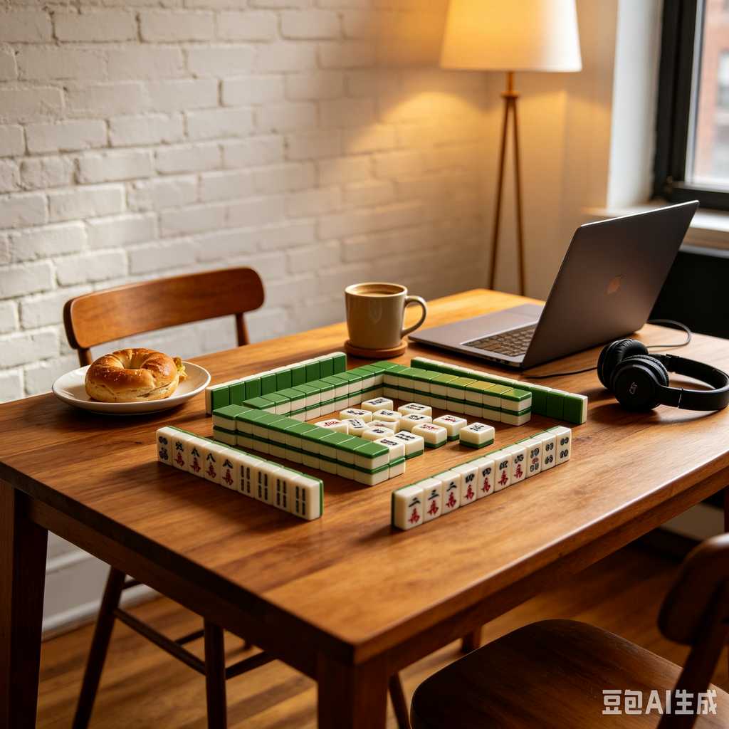 vintage style mahjong set